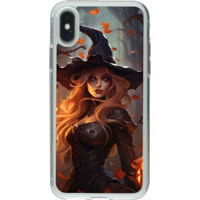 Coque iPhone X / Xs - Gel transparent Halloween 2024 sexy witch