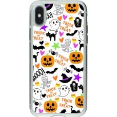 Coque iPhone X / Xs - Gel transparent Halloween 2024 trick or treat