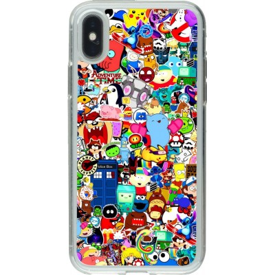 Coque iPhone X / Xs - Gel transparent Mixed cartoons