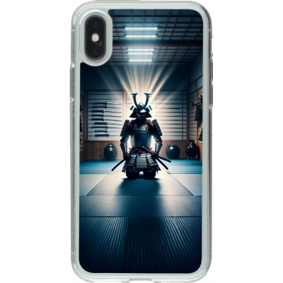 Coque iPhone X / Xs - Gel transparent Samouraï en prière