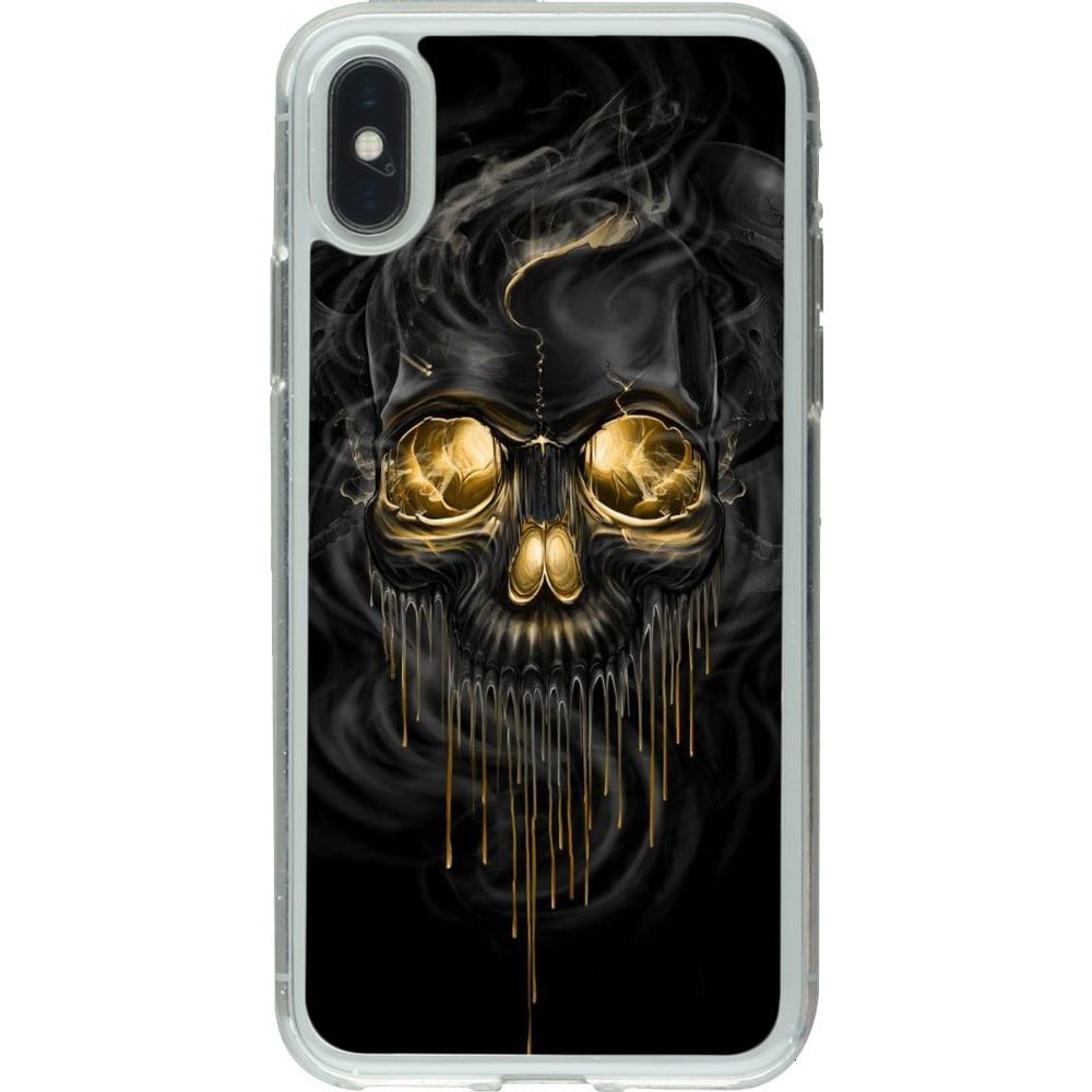 Coque iPhone X / Xs - Gel transparent Skull 02