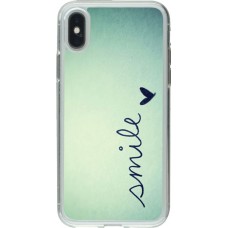 Coque iPhone X / Xs - Gel transparent Smile