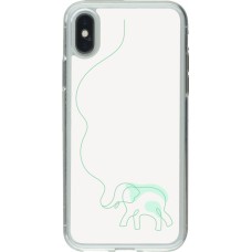 Coque iPhone X / Xs - Gel transparent Spring 23 baby elephant