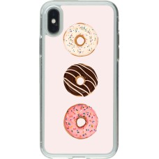 Coque iPhone X / Xs - Gel transparent Spring 23 donuts