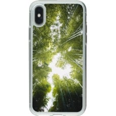 Coque iPhone X / Xs - Gel transparent Spring 23 forest blue sky