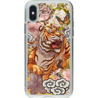 Coque iPhone X / Xs - Gel transparent Spring 23 japanese tiger