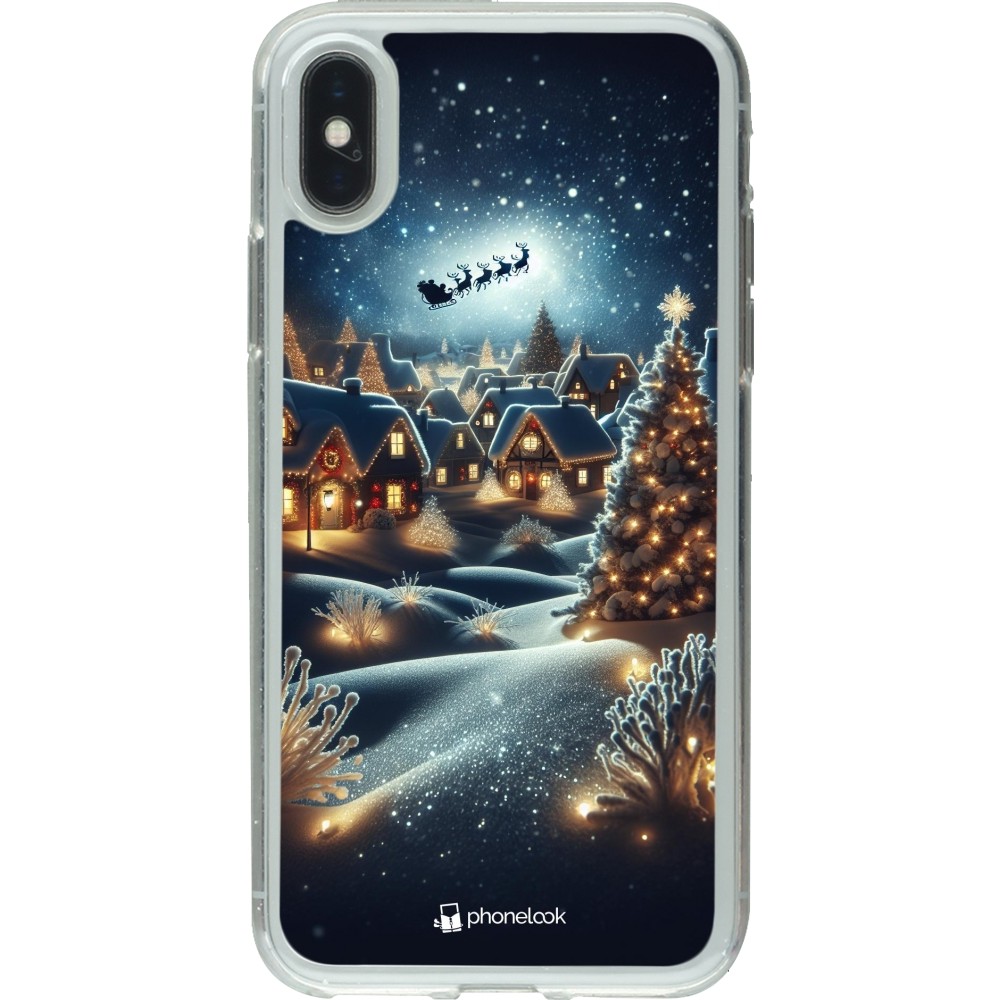 Coque iPhone X / Xs - Gel transparent Noël 2023 Christmas is Coming