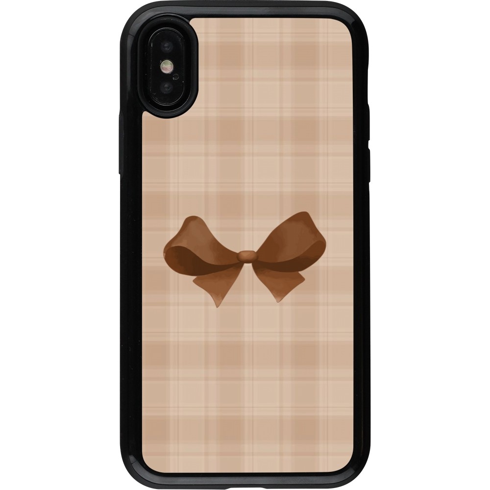 Coque iPhone X / Xs - Hybrid Armor noir Autumn 2024 bow