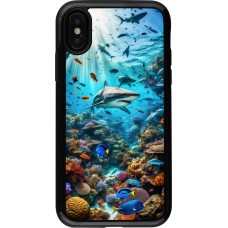 Coque iPhone X / Xs - Hybrid Armor noir Bora Bora Mer et Merveilles