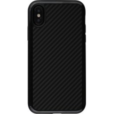 Coque iPhone X / Xs - Hybrid Armor noir Carbon Basic