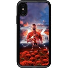 Coque iPhone X / Xs - Hybrid Armor noir Djokovic 23 Grand Slam