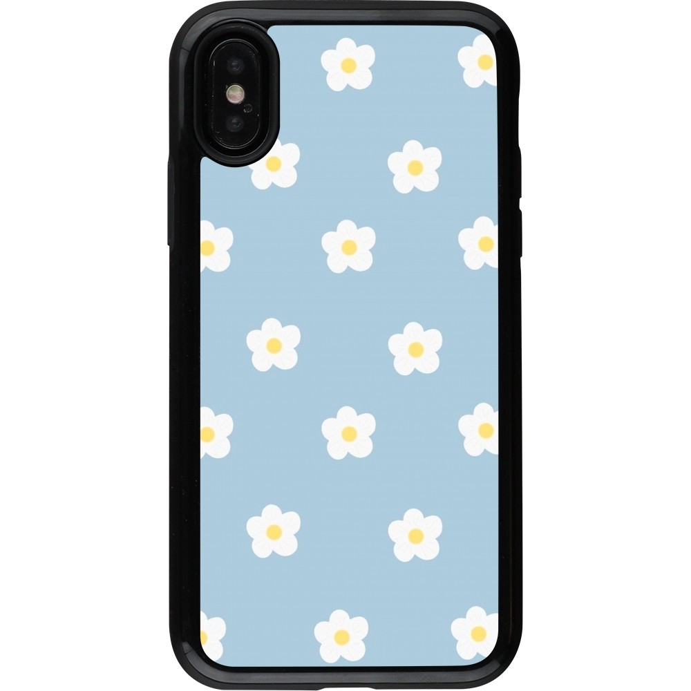 Coque iPhone X / Xs - Hybrid Armor noir Easter 2024 daisy flower