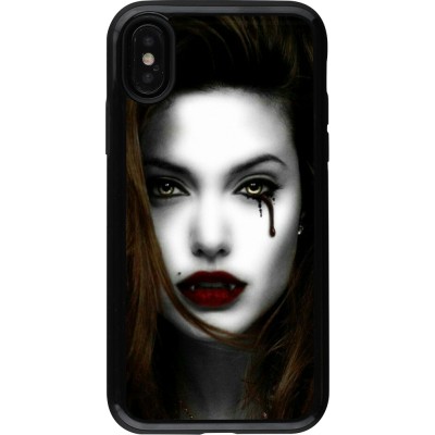 Coque iPhone X / Xs - Hybrid Armor noir Halloween 2023 gothic vampire