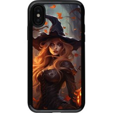 Coque iPhone X / Xs - Hybrid Armor noir Halloween 2024 sexy witch