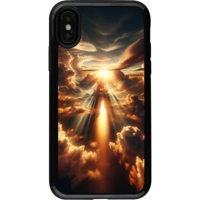 Coque iPhone X / Xs - Hybrid Armor noir Lueur Céleste Zenith