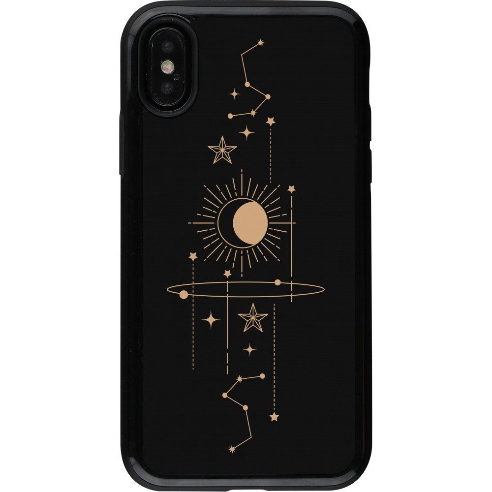 Coque iPhone X / Xs - Hybrid Armor noir Spring 23 astro