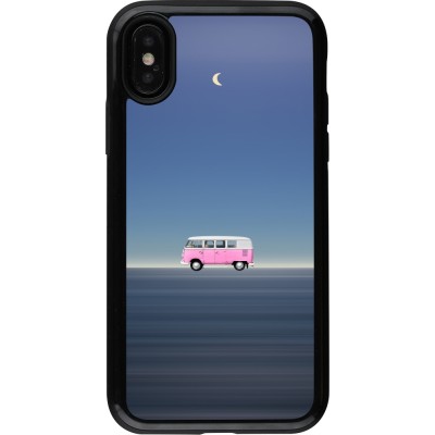 Coque iPhone X / Xs - Hybrid Armor noir Spring 23 pink bus