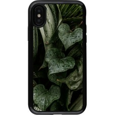 Coque iPhone X / Xs - Hybrid Armor noir Spring 23 fresh plants