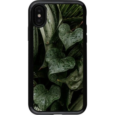 Coque iPhone X / Xs - Hybrid Armor noir Spring 23 fresh plants