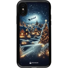 Coque iPhone X / Xs - Hybrid Armor noir Noël 2023 Christmas is Coming