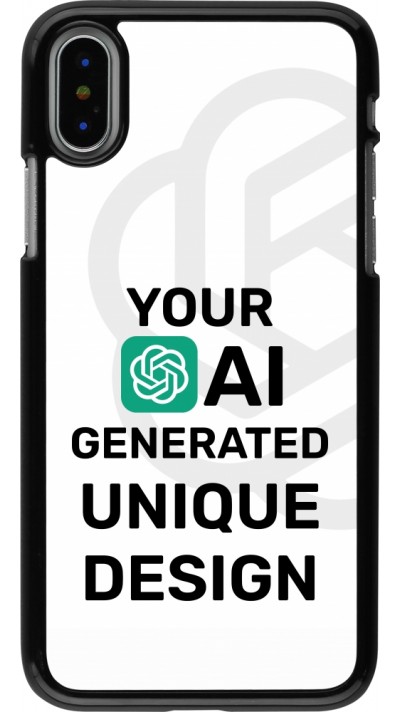 Coque iPhone X / Xs - 100% unique générée par intelligence artificielle (AI) avec vos idées