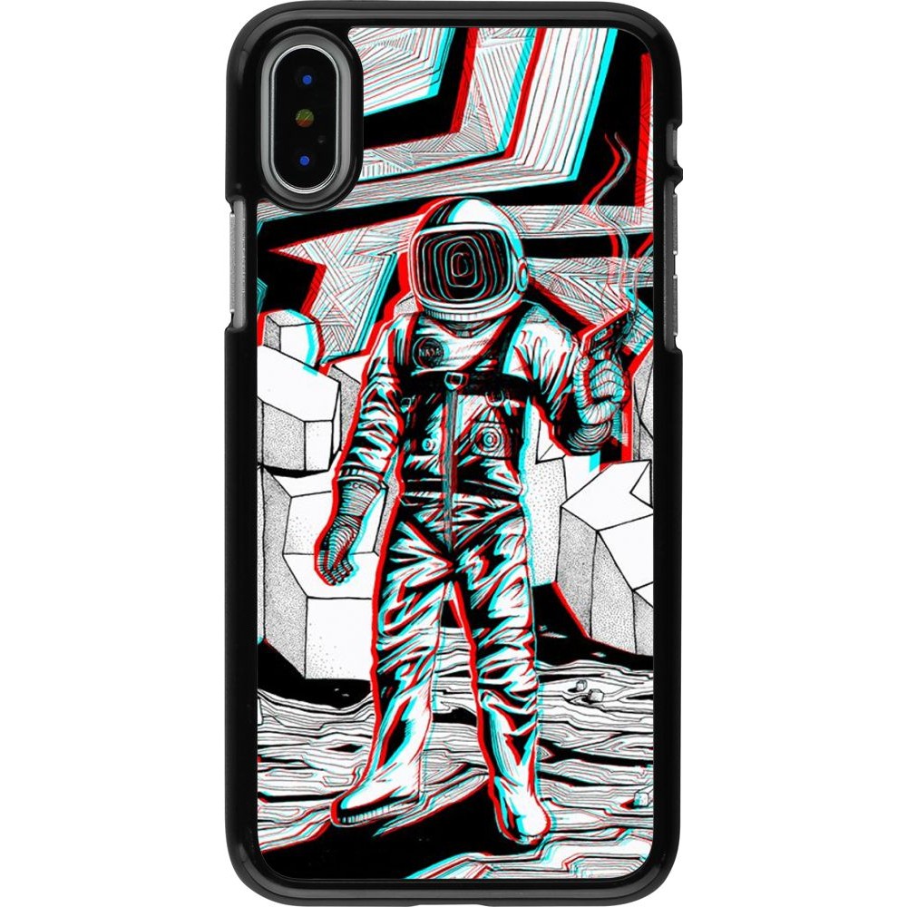 Hülle iPhone X / Xs - Anaglyph Astronaut