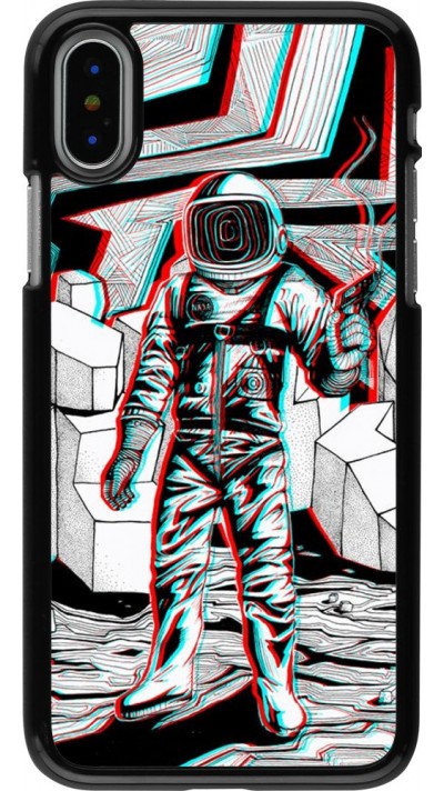 Coque iPhone X / Xs - Anaglyph Astronaut