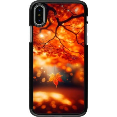 Coque iPhone X / Xs - Automne Magique Orange