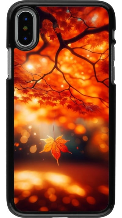 Coque iPhone X / Xs - Automne Magique Orange