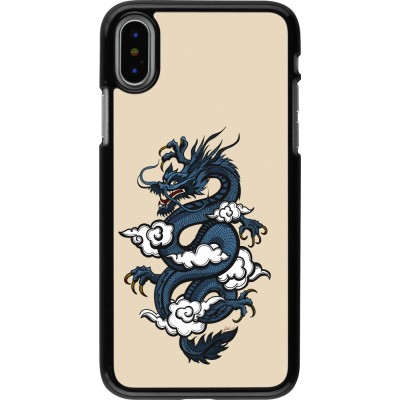 Coque iPhone X / Xs - Blue Dragon Tattoo