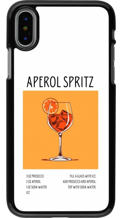 Coque iPhone X / Xs - Cocktail recette Aperol Spritz