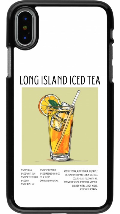 Coque iPhone X / Xs - Cocktail recette Long Island Ice Tea