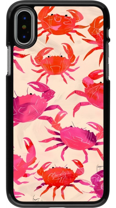 Coque iPhone X / Xs - Crabs Paint