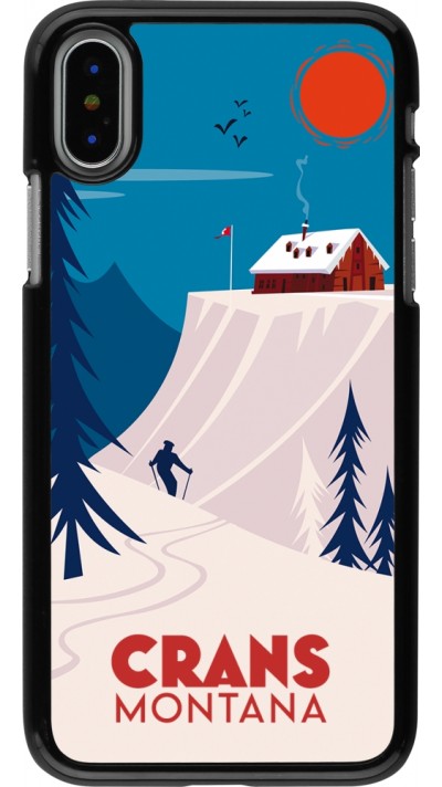 Coque iPhone X / Xs - Crans-Montana Cabane