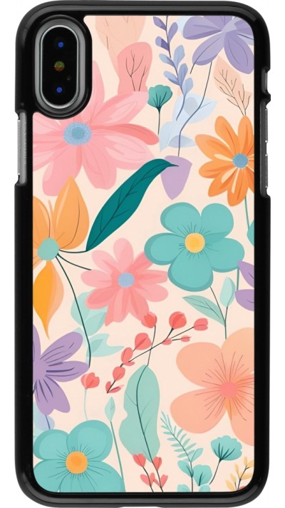 Coque iPhone X / Xs - Easter 2024 spring flowers