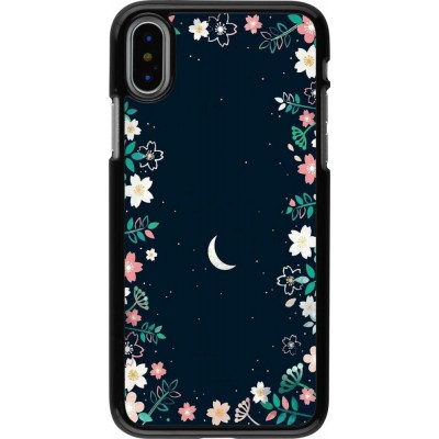 Coque iPhone X / Xs - Flowers space