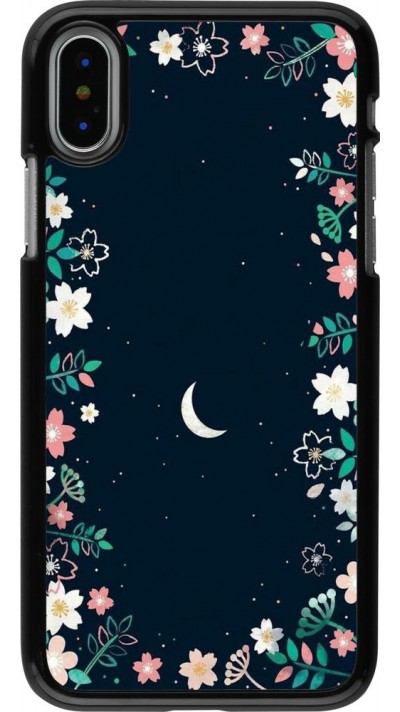 Coque iPhone X / Xs - Flowers space