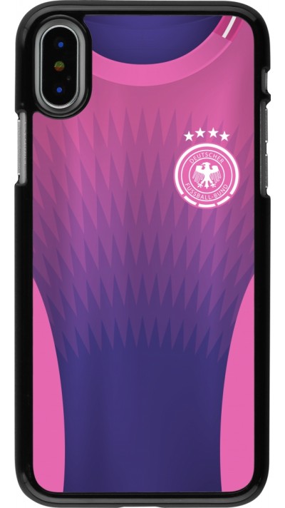 Coque iPhone X / Xs - Maillot de football Allemagne Extérieur personnalisable