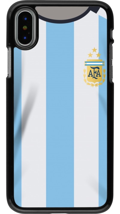 Coque iPhone X / Xs - Maillot de football Argentine 2022 personnalisable