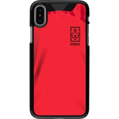 Coque iPhone X / Xs - Maillot de football Corée du Sud 2022 personnalisable