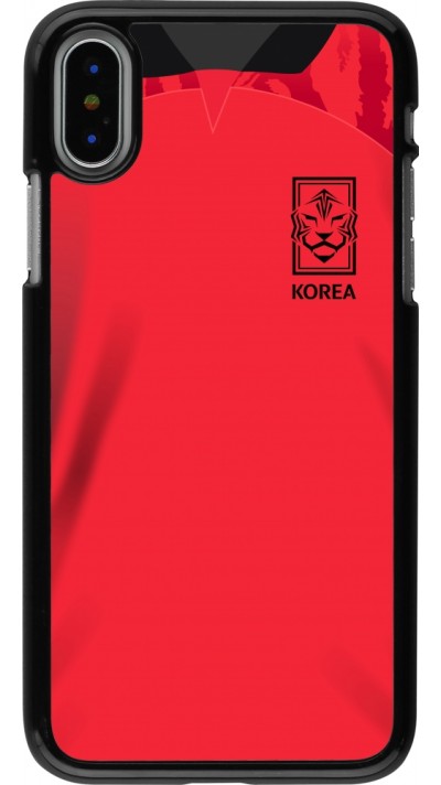 Coque iPhone X / Xs - Maillot de football Corée du Sud 2022 personnalisable