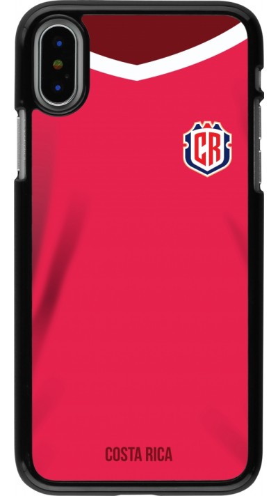 Coque iPhone X / Xs - Maillot de football Costa Rica 2022 personnalisable