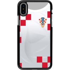 Coque iPhone X / Xs - Maillot de football Croatie 2022 personnalisable