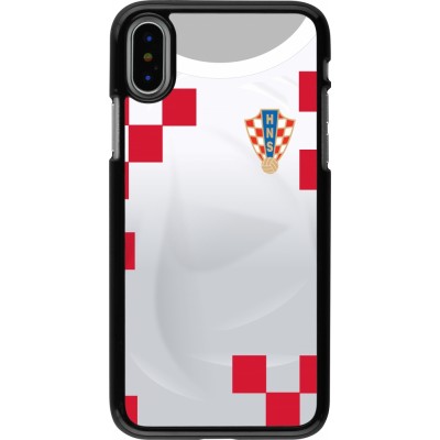 Coque iPhone X / Xs - Maillot de football Croatie 2022 personnalisable