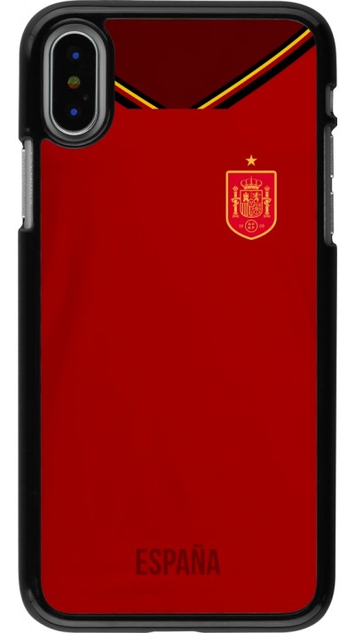 Coque iPhone X / Xs - Maillot de football Espagne 2022 personnalisable