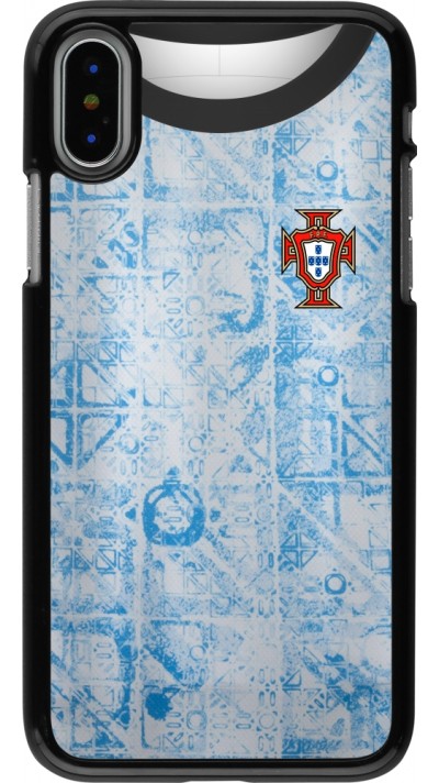 Coque iPhone X / Xs - Maillot de football Portugal Extérieur personnalisable