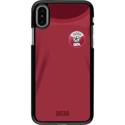 Coque iPhone X / Xs - Maillot de football Qatar 2022 personnalisable