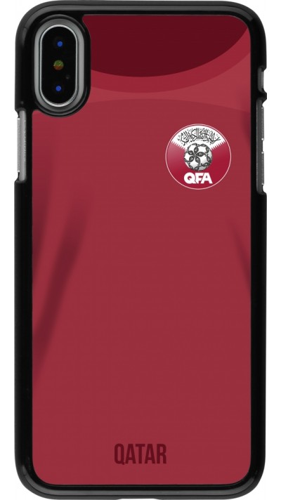 Coque iPhone X / Xs - Maillot de football Qatar 2022 personnalisable