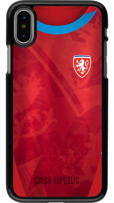 Coque iPhone X / Xs - Maillot de football République Tchèque personnalisable