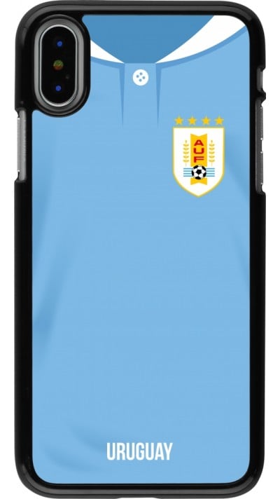 Coque iPhone X / Xs - Maillot de football Uruguay 2022 personnalisable